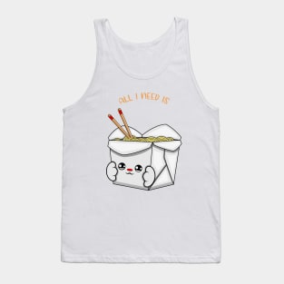 All i need is chinese food, cute chinese food kawaii for chinese food lovers. Tank Top